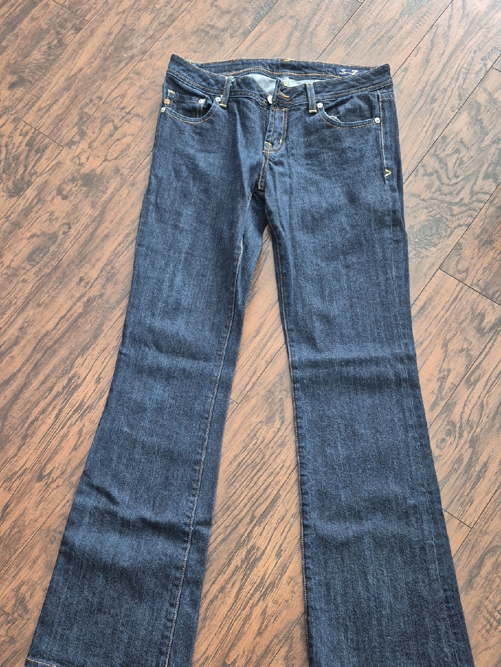 Seven7 Dark Blue Flare Jeans. Size 30